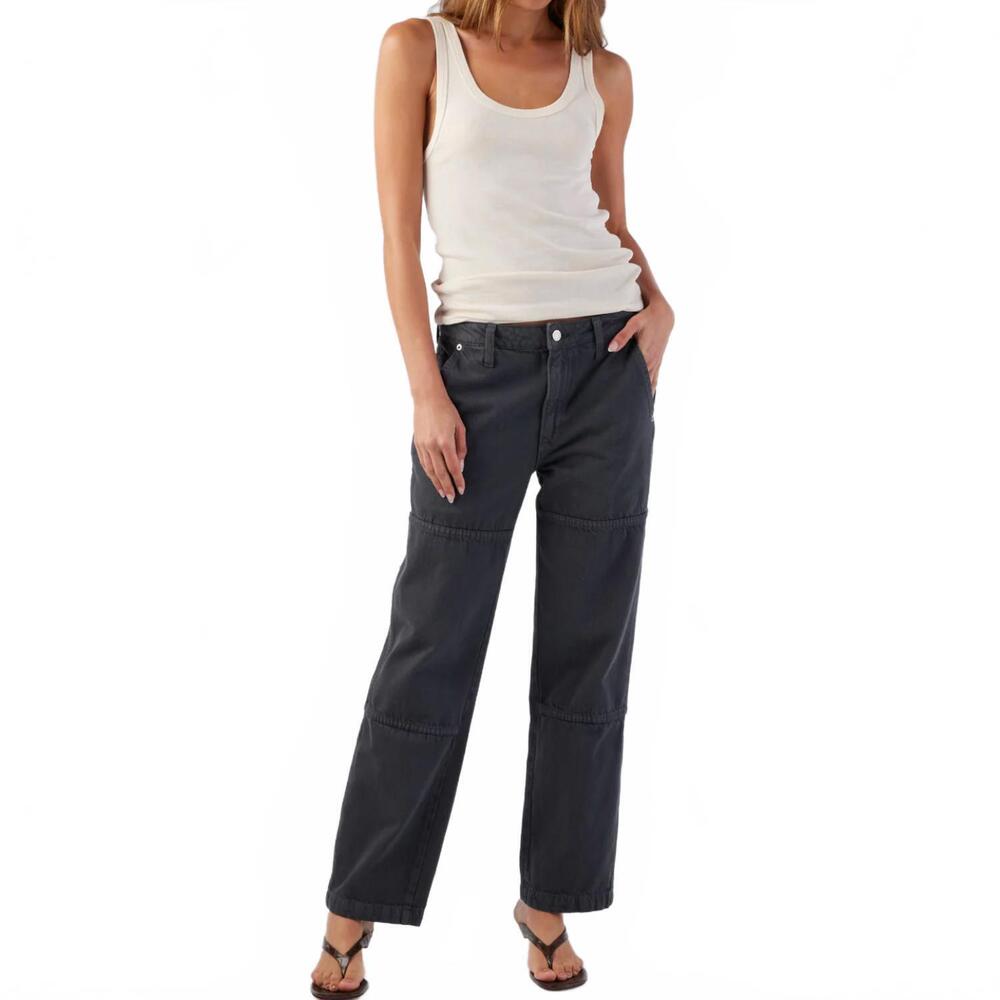 NEW AMO billie field pant in pewter amo